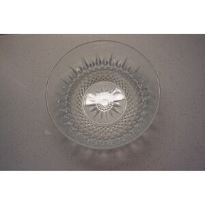 Crystal Starburst Glass Bowl Cut Clear Serving  Bowl Centerpiece‎ Decor
